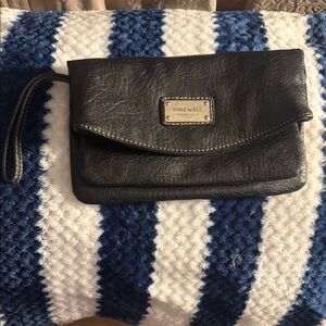 Nine West Charcoal Wristlet Clutch